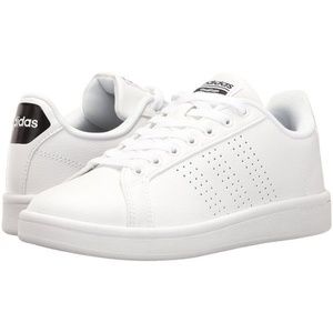 Adidas Neo White Leather Cloudfoam Advantage Sneakers